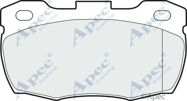 APEC BRAKING Комплект тормозных колодок, дисковый тормоз PAD897